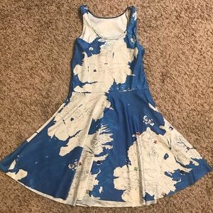 Map dress! Stretchy material🌎🌍 Sz M